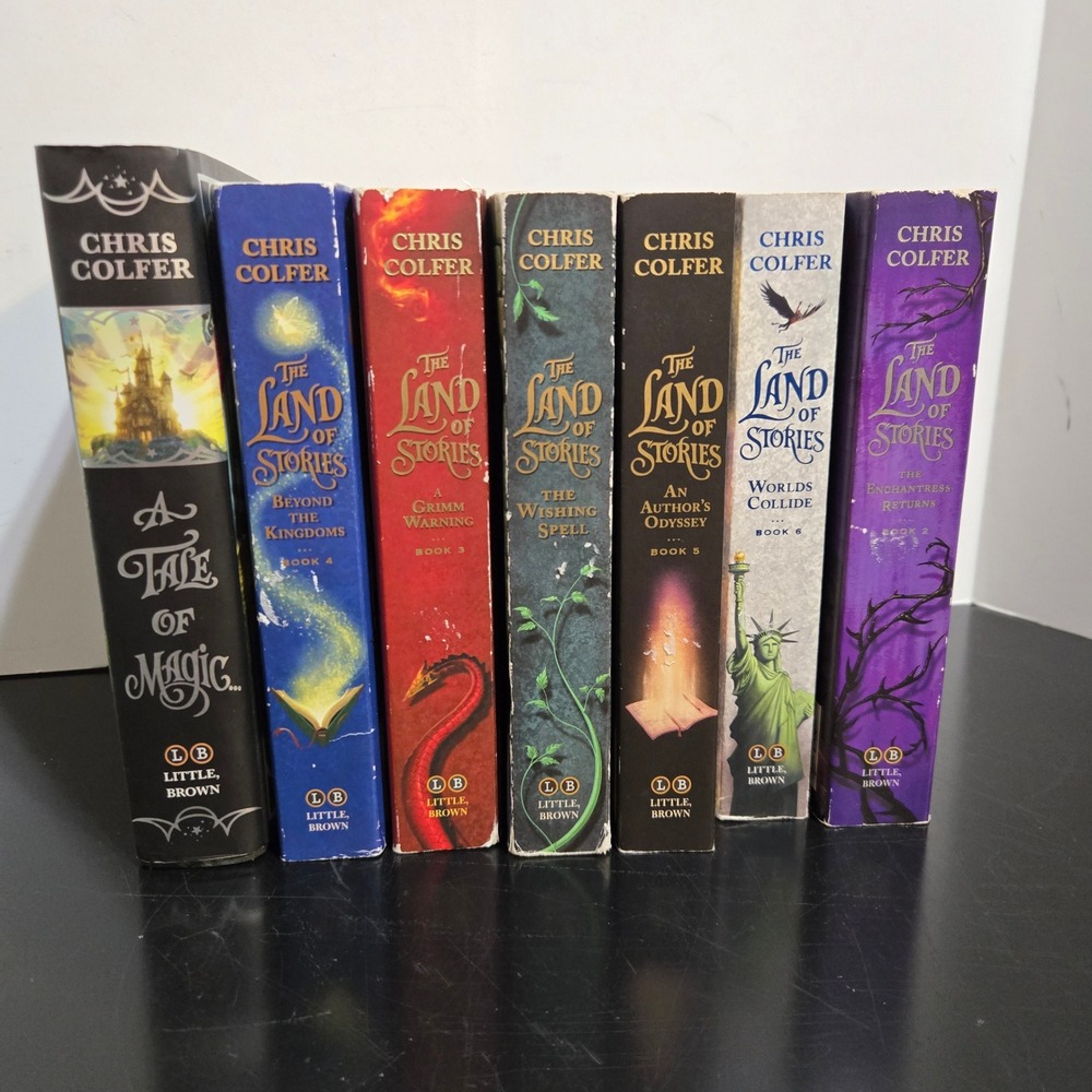 Chris Colfer Books Lot 7 Land of Stories + A Tale of Magic HC Fantasy Magic